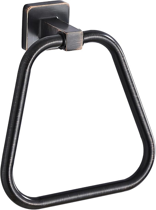 Oil Rubbed Bronze Towel Ring for Bathroom, Kitchen Bath Towel Holder Hangers Wall Mount Heavy Duty Stainless Steel
