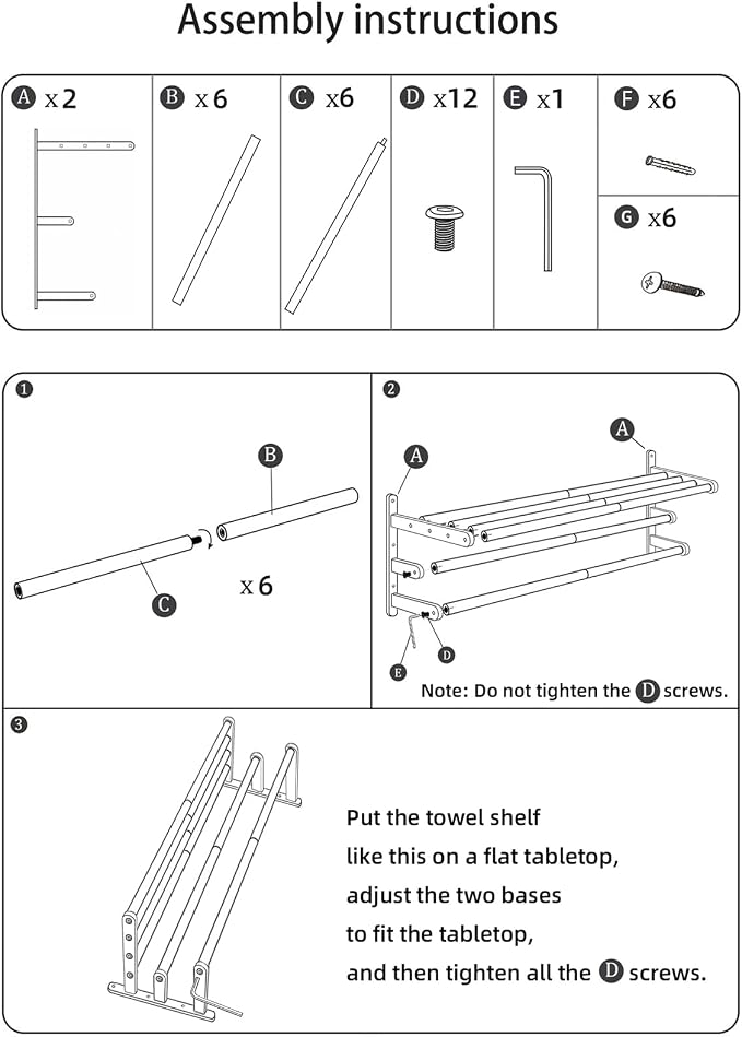 24 inch Towel Racks for Bathroom, VOTZAAQ Towel Shelf with Double Towel Bar, Stainless Steel Towel Storage for Lavatory Wall Mounted, 3-Tier Towel Hanger Towel Holder, Brushed Nickel