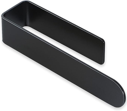 Taozun Hand Towel Holder Black - Self Adhesive Towel Bar Stainless Steel | Strong Sticky, Rustproof, Compact 7.9 inch, Perfect for Bathroom/Kitchen/Renter/Apartment/RV, No Drill, Without Damaging Wall