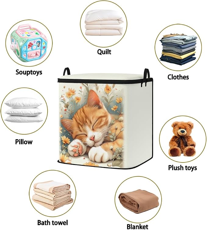 2pcs blanket storage bag for under bed,closet organizers 95L | clothing sweater sheet bedding comforter duvet quilt pillow toy storage bags with lids,dorm room essentials for containers