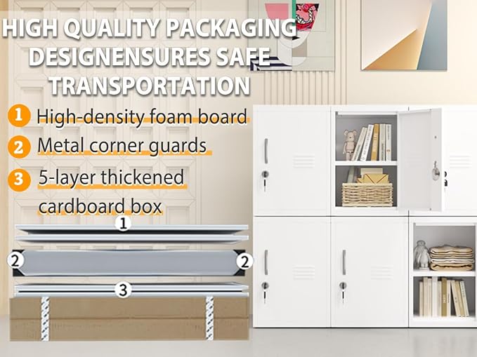 PAOFIN 24.4" H Metal Locker Storage Cabinet with 1 Doors, Pantry with Shelves, Storage Cabinet with Adjustable Leveling Foot for Kitchen, Employees, Office, Kids Locker