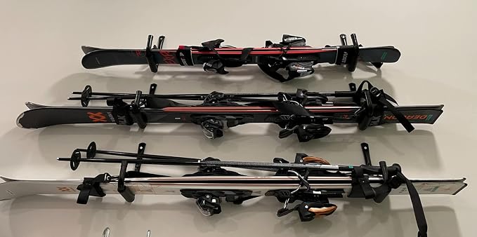 6 Pack Heavy Duty Garage Storage Hooks, 12.7 Inch Wall Mounted Utility Hanger & Organizer to Hanging Ladder, Canoe Paddleboard, Surfboard, Skiboard, Hose, Folding Chairs, Bike and Garden Tools