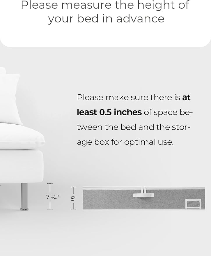 StorageWorks Under Bed Storage Containers with Handles and Label Holder, 2 Pack Ultra-thick Fabric Underbed Bins, Closet Organizer for Clothes, Blankets, Sweater