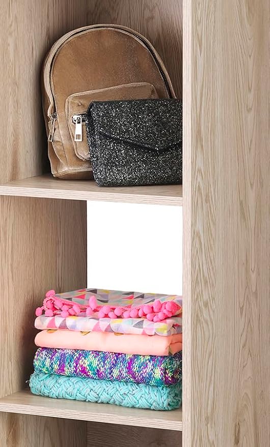 Whitmor Bookcase Storage Organizer, 3 Tier Stackable MDF Bookshelf, Open Storage Display Shelf