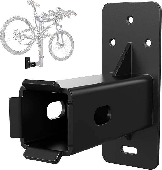 Hitch Wall Mount, Wall Mount Bike Rack Hitch,Hitch Cargo Carrier (2 inch) | Bicycle Hitch Receiver Storage,Cargo Rack Hanging Garage Organizer,Holds up to 300 Lbs