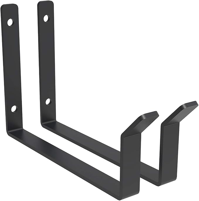 FLEXIMOUNTS 2 Pack Add-On Storage Utility Hooks, Black | Accessory for Garage Ceiling Rack, Max Weight Capacity up to 35 lbs