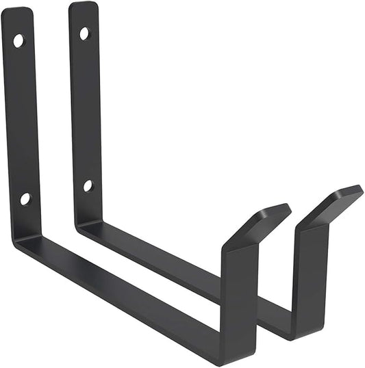 FLEXIMOUNTS 2 Pack Add-On Storage Utility Hooks, Black | Accessory for Garage Ceiling Rack, Max Weight Capacity up to 35 lbs