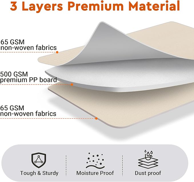 StorageTastic Bed Sheet Closet Organizers and Storage Under Bed Storage | Foldable Storage Containers with Window and Label,Storage and Organization for Bedding Sheets,Duvet Covers,Blankets,4 Pack