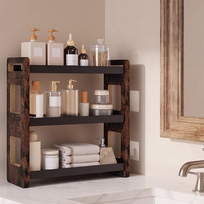 Bathroom Counter Organizer, Vanity Organizer, Perfume Organizer | Bathroom Organizers and Storage, Bathroom Sink Shelf, Countertop Organizer, Makeup Organizer, Cologne Stand