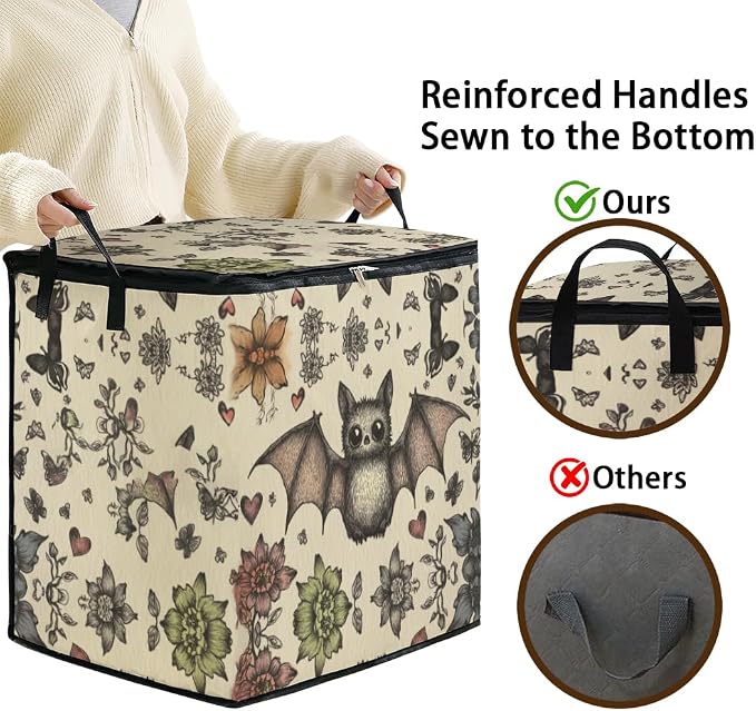 2pcs blanket storage bag for under bed,closet organizers 95L | clothing sweater sheet bedding comforter duvet quilt pillow toy storage bags with lids,dorm room essentials for containers