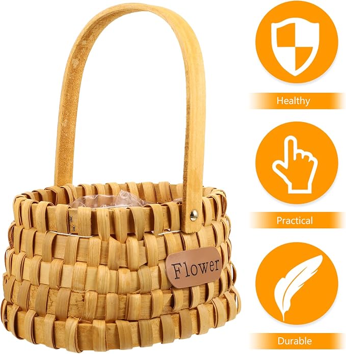 1pc Woven Basket for Home Decor Storage for Flowers Fruits and Chemical Design Elegant Shape for Stylish Organization