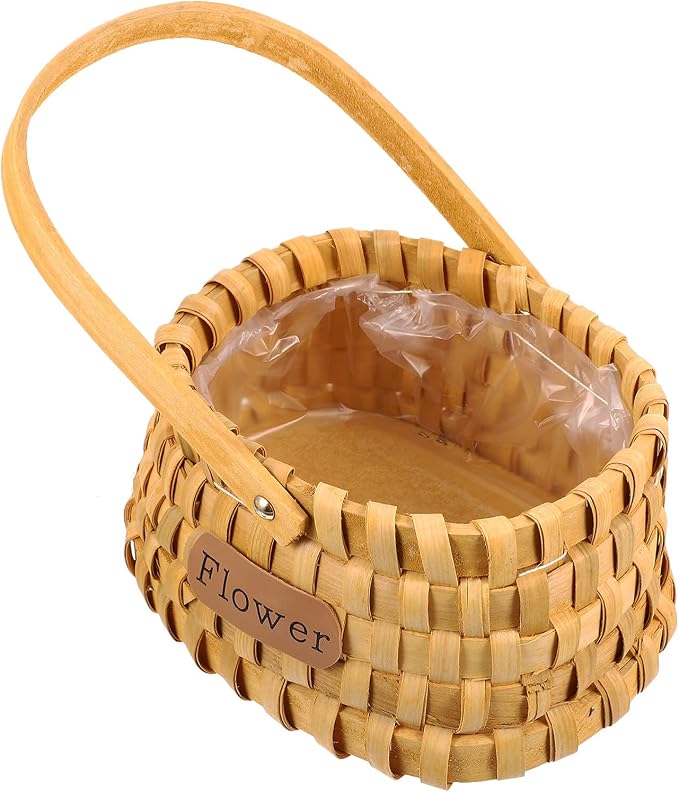 1pc Woven Basket for Home Decor Storage for Flowers Fruits and Chemical Design Elegant Shape for Stylish Organization