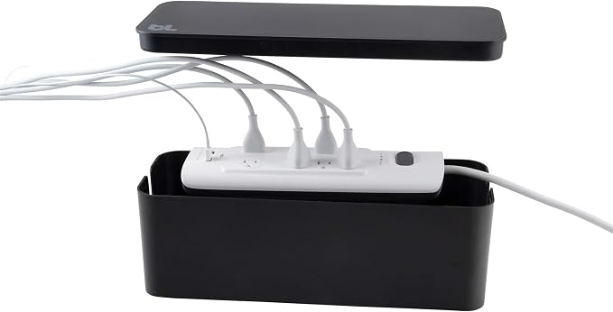 Bluelounge CableBox Cable and Cord Management System,Black