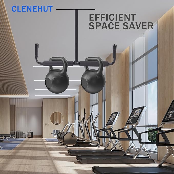 Overhead Garage Storage Hooks, Heavy Duty Utility Hooks Rack Ceiling Mounted for Hanging Bike, Ladder, Lumber, Tools, Hose Pipe Other Bulky Items(2 Pack)