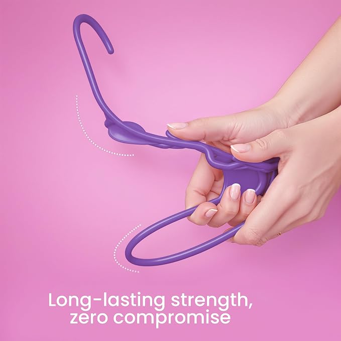 Utopia Home Plastic Hangers 30 Pack – Space Saving Clothes Hanger Purple | Durable & strong | Closet organizer & storage | Ideal for apartments, dorms & stocking stuffers