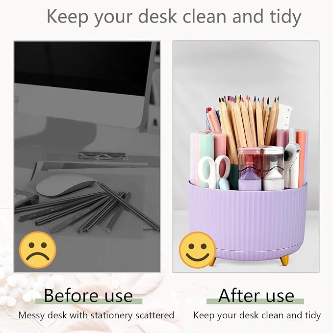 Office Supplies,Purple Desk Accessories,Desk Organizer,Phone Stand,Scissors,Stapler,Tape Dispenser,Binder clips,Staples,staple remover,Sticky Notes,Index Tabs,Clear Tape,Mini Box Cutter,Cool Pen.16pcs
