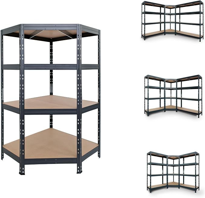 AR Shelving Garage Series Metal Corner Shelf, 24in., 500-Lb. Capacity per Level