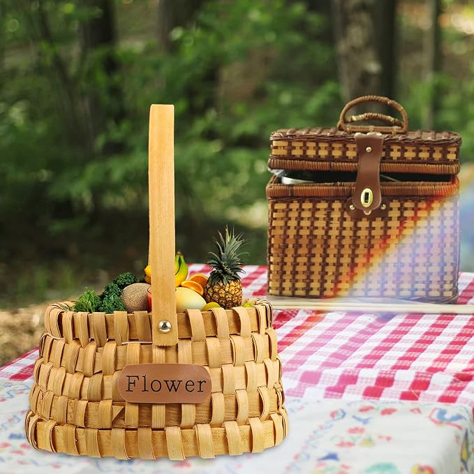 1pc Woven Basket for Home Decor Storage for Flowers Fruits and Chemical Design Elegant Shape for Stylish Organization