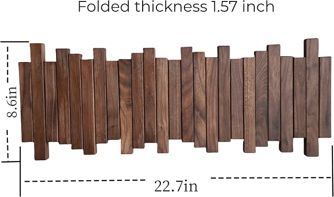 Natural Wood Wall Mounted Piano Coat Rack| Coat Rack Wall Mount| Flip Down Wall Hook Rack 5 Hooks| Entryway Wall Storage with Hooks,Made of Black Walnut.Wall Art