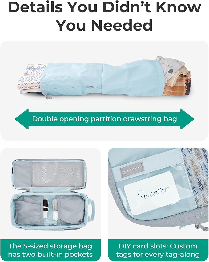 BAGSMART Compression Packing Cubes for Travel Essentials | 14 Set /6 Set /4 Set/2 Set, Lightweight, Durable