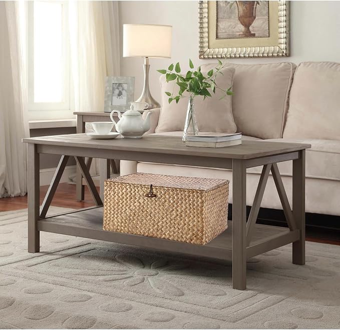 Hipiwe Wicker Shelf Baskets Bin with Lid Woven Storage Box, Coffee X-Large | Handmade Seagrass Basket Storage Bins Rectangular Household Basket Boxes for Shelf Wardrobe Home Organizer