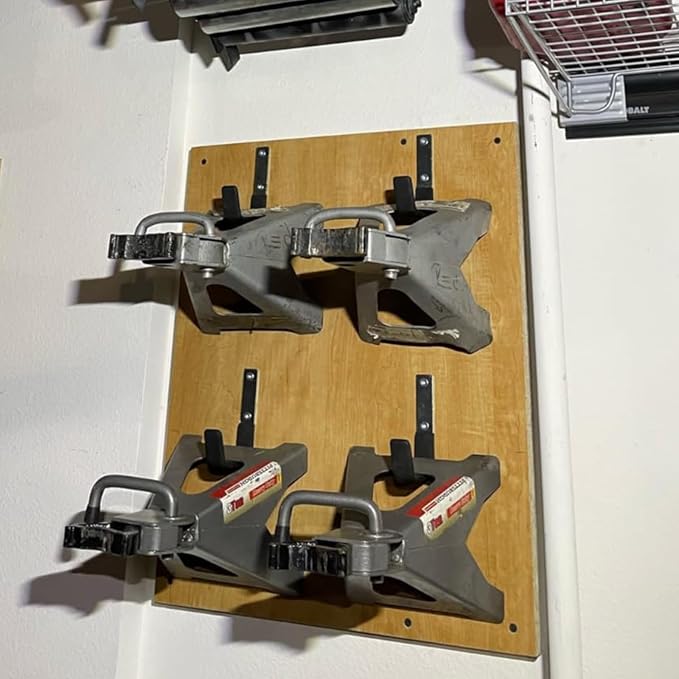AccEncyc Heavy Duty Garage Hooks, 2Pcs Stainless Steel Wall Mount Hooks, 50lb Weight Capacity, for Garden Hose, Bike, Ladder, Tool Organizer (Medium)