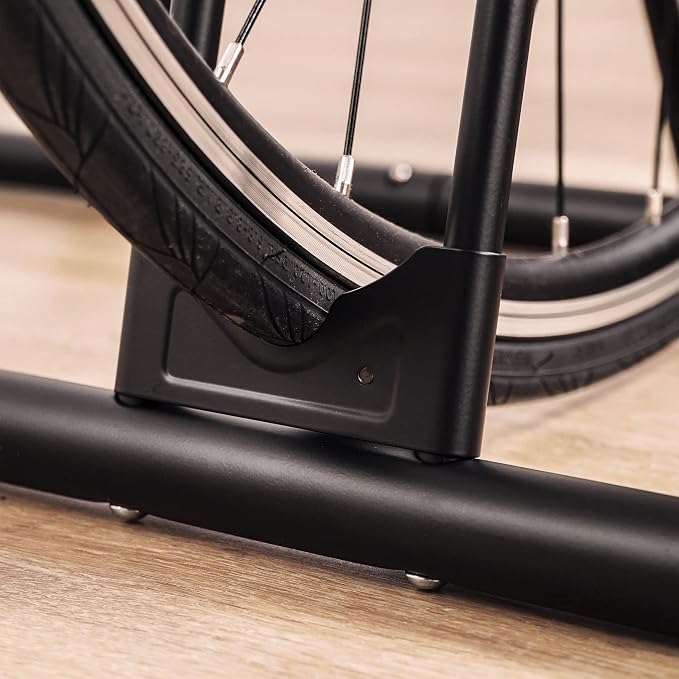 CyclingDeal Bicycle Floor Parking Rack Stand - for Mountain MTB Road Bike - Indoor Home Garage Storage - Classic 5 Bikes