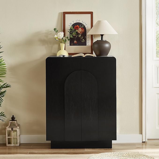 Shoe Storage Cabinet with Doors, Large Shoe Cabinet Storage for Entryway, Wooden 6 Tier Shoe Organizer Cabinets with Adjustable Shelves for Entrance Hallway Living Room Foyer