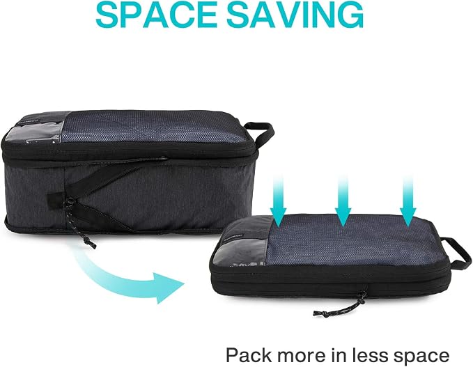 BAGSMART Compression Packing Cubes for Travel Essentials | 14 Set /6 Set /4 Set/2 Set, Lightweight, Durable