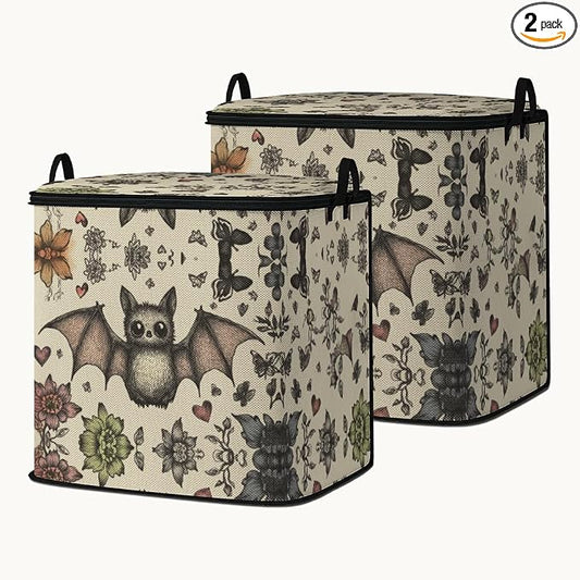 2pcs blanket storage bag for under bed,closet organizers 95L | clothing sweater sheet bedding comforter duvet quilt pillow toy storage bags with lids,dorm room essentials for containers