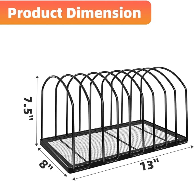 Simple Trending Desk File Sorter Organizer, 9 Slot File Rack, 2 Pack, Black | Metal File Folder Holder Stand, Vertical Desktop Organizer for Home Office Classroom, 13.75"D x 8.25"W x 7.5"H
