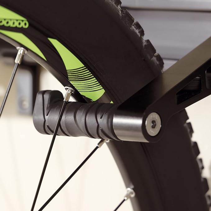 CyclingDeal Bike Wall Mount Rack - Adjustable Indoor Outdoor Storage Vertical Cycling Hook Hanger Organiser - Safe & Secure for Storing MTB Road Bicycles in Garage or Home - Upgraded 5 Bikes