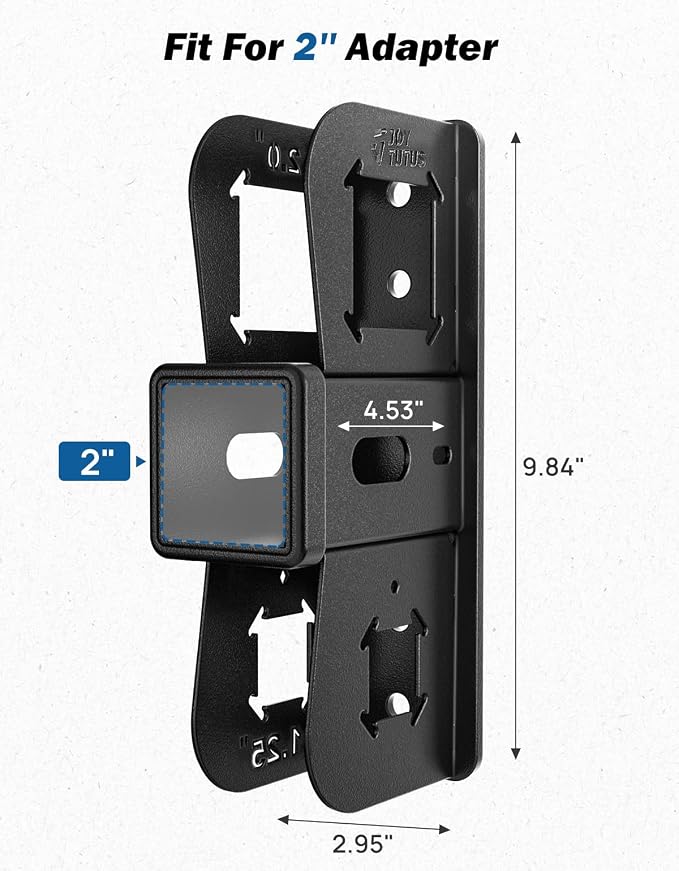 JOYTUTUS 2" Receiver Hitch Wall Mount, 300LBS Load Capacity, Garage Storage Organizer for Bike Rack Hitch, Cargo Rack & Hitch Ski Rack
