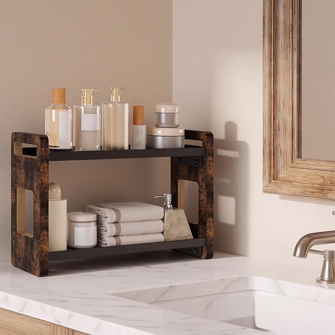 Bathroom Counter Organizer, Vanity Organizer, Perfume Organizer | Bathroom Organizers and Storage, Bathroom Sink Shelf, Countertop Organizer, Makeup Organizer, Cologne Stand