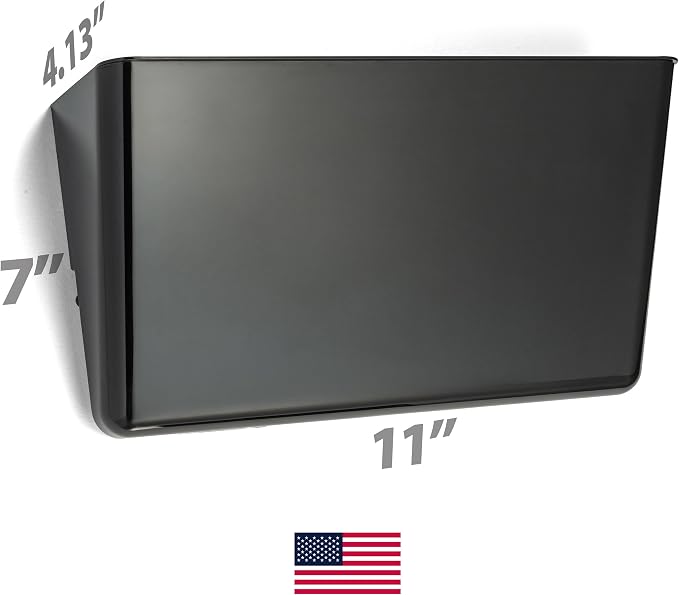 Officemate Wall File Letter Size, Black (21432)