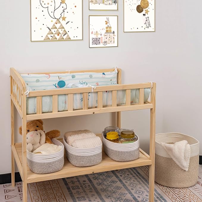 CubesLand Baskets for Shelves Storage,Cube Shelf Closet Storage Bins Set 2 | Long-lasting &Skin-friendly Toy Basket Bin,Stylish Room Decor Basket,Woven Off White/Light Brown