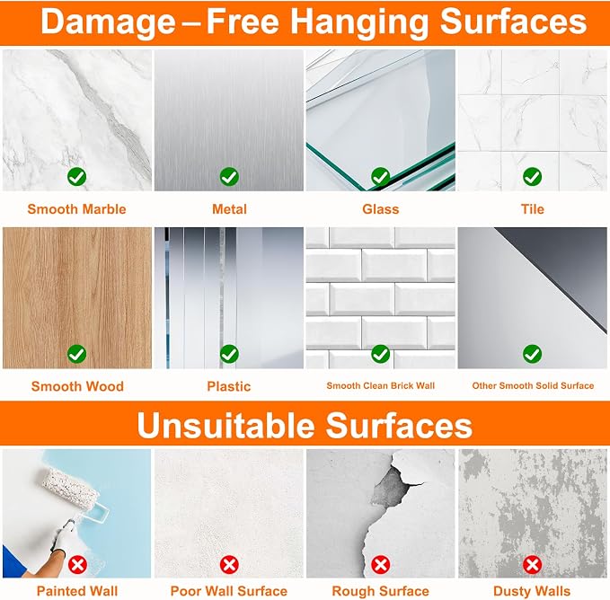 DDMY Adhesive Hooks for Hanging Heavy Duty 2026 Upgraded Black 24 Pack Sticky Wall Hooks 50lbs(Max) Reusable No Damage Hook Super Strong Waterproof for Bathroom, Kitchen, Home, Office and Outdoor