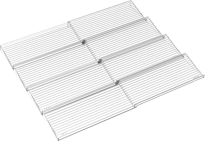 8 Pack Adjustable In Drawer Spice Organizer - Expandable From 11'' to 22'' - Acrylic Drawer Seasoning Organizer,Clear Spice Organization Tray for Cabinet Drawers Condiment,Nail Polish and Jar