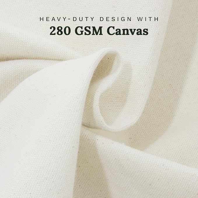 Canvas Storage Bags for Comforters and Blankets - X-Large Zippered Storage Bags for Blankets, Comforters, and Clothes - Easy Storage Under Bed, 100% Cotton, Breathable with Carrying Straps (2 Bags)