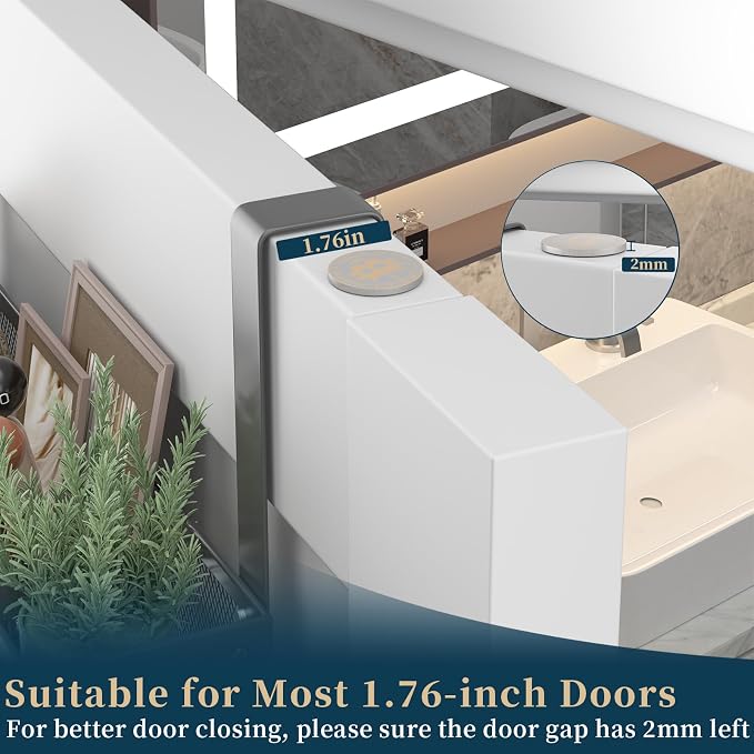 Consumest Over The Door Hooks Organizer - 2 Tier Over Door Hanger with 16 Hooks & 2 Baskets for Hanging Coat, Clothing, Towel, Back Storage for Bathroom, Closet, College Dorm, Grey