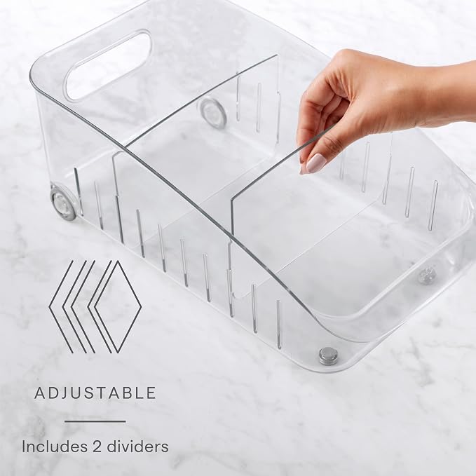 YouCopia RollOut Fridge Drawer 8”, Adjustable Bin Refrigerator Organizer