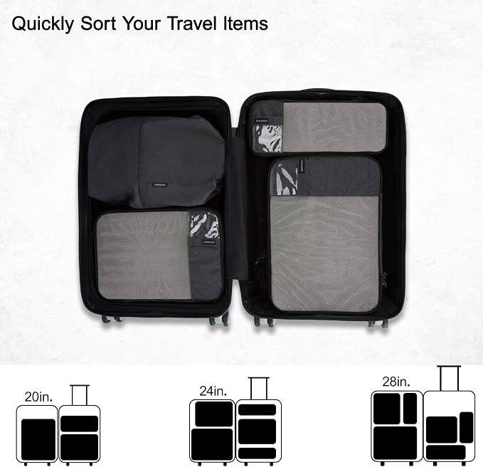 BAGSMART Compression Packing Cubes for Travel Essentials | 14 Set /6 Set /4 Set/2 Set, Lightweight, Durable