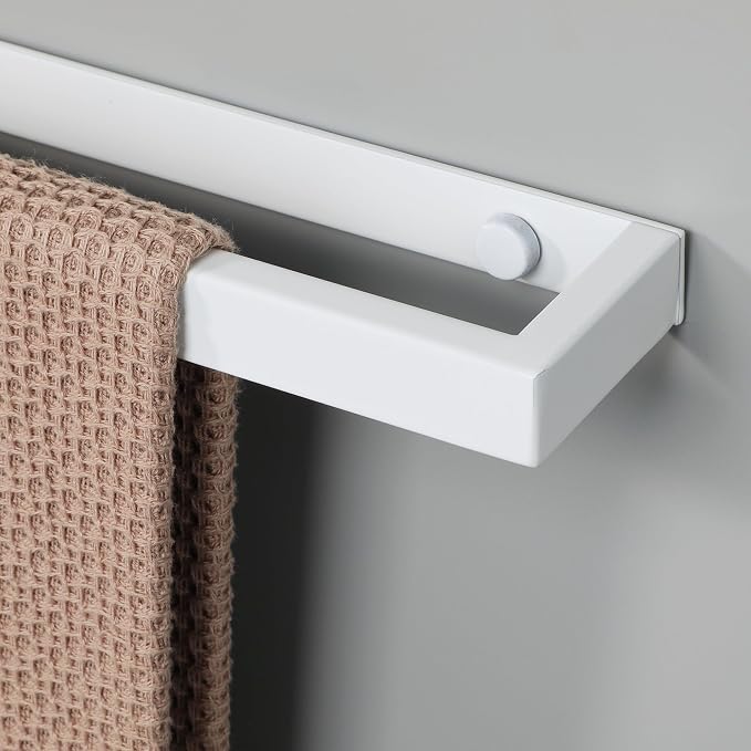 Alise Hand Towel Holder Towel Bar for Bathroom Wall Mounted 12 Inch,White | Towel Rack for Bathroom Lavatory,SUS304 Stainless Steel Towel Rail for Bath Kitchen,Self-adhesive or Drilling Mount