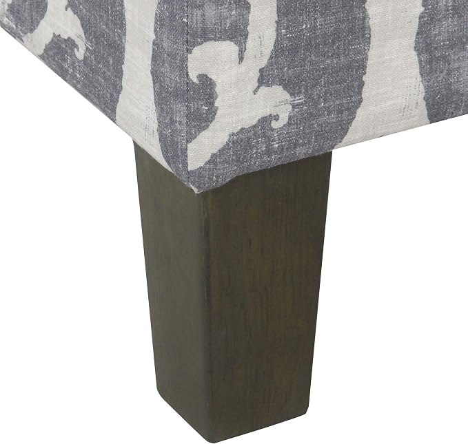 Spatial Order 22" Dinah Collection Storage Ottoman - Blue Slate