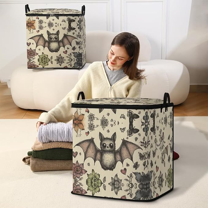 2pcs blanket storage bag for under bed,closet organizers 95L | clothing sweater sheet bedding comforter duvet quilt pillow toy storage bags with lids,dorm room essentials for containers