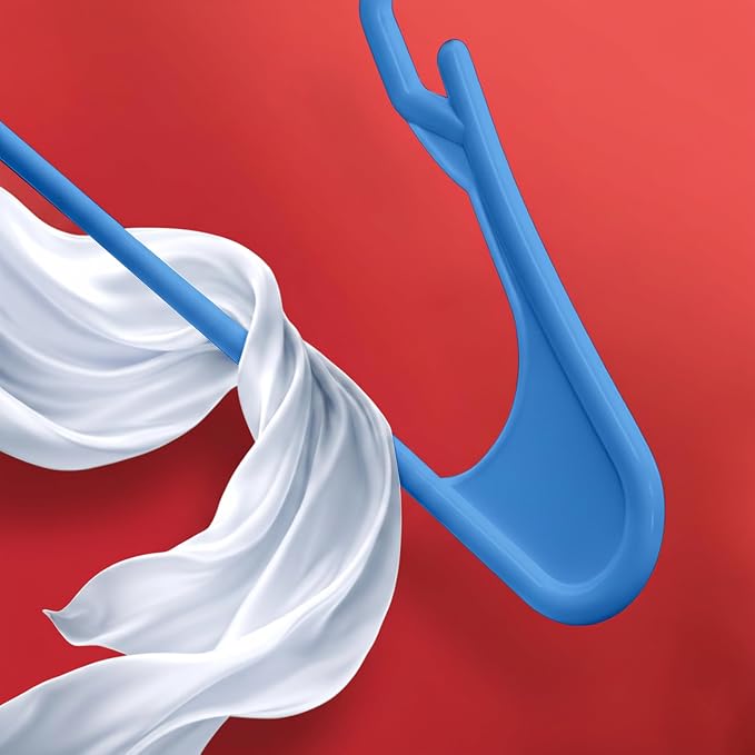 Utopia Home Plastic Hangers 50 Pack – Space Saving Clothes Hanger Blue | Durable & strong | Closet organizer & storage | Ideal for apartments, dorms & stocking stuffers