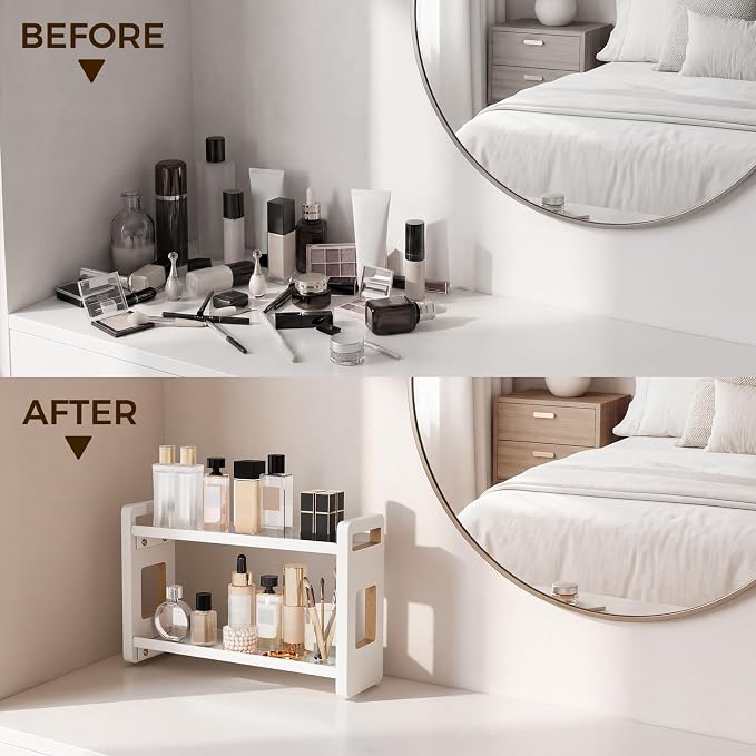 Bathroom Counter Organizer, Vanity Organizer, Perfume Organizer | Bathroom Organizers and Storage, Bathroom Sink Shelf, Countertop Organizer, Makeup Organizer, Cologne Stand