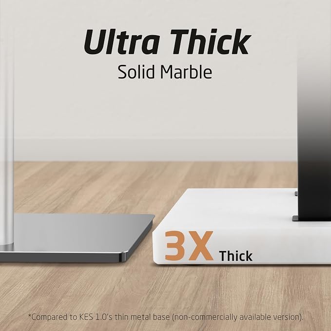 KES Standing Towel Rack, 37", Marble Base, 304 Stainless Steel, Matte Black | Equal-Height, Fits Large Bath Towels, 8.23 Lbs Weighted Marble Base, T-Shaped 18/8 Stainless Steel Rust Resistant, Bathroom