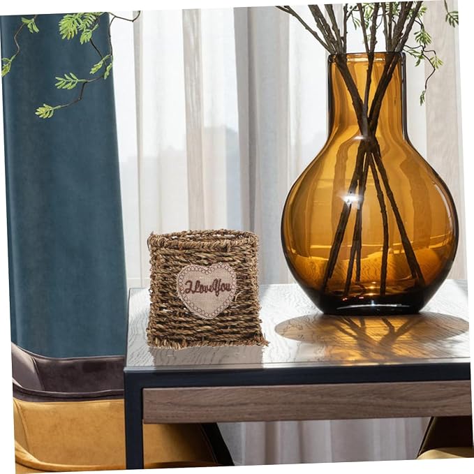 POPETPOP 2pcs Large Storage Baskets for Living Room Decorative Woven Basket Nursery Organizer