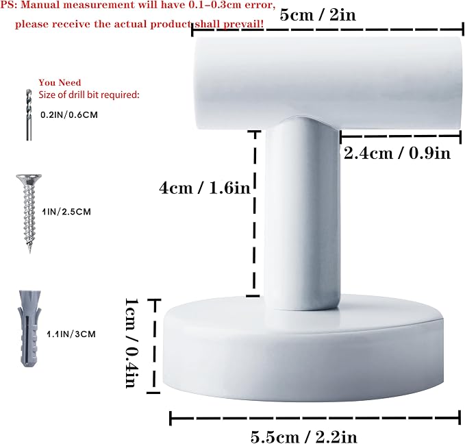 4 Pack Towel Hooks Bathroom Wall Hook Holder Stainless Steel Coat Robe Clothes Hook for Bath Kitchen Hotel Garage（White）